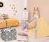 HIYAGON Baby Basket - Cute Toy Bin for Boys and Girls, Kids Storage Organizer Box, Gift Basket, Deer Room Decor (Grey)