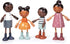 Humming Set 3+ Tender Leaf Toys - Bird Doll Family - Multicultural Wooden Dolls House Family with Flexible Arms