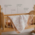 Parker Baby Muslin Blanket, 100% Soft Cotton Kids Reversible Quilt - Crib, Stroller, Tummy-Time