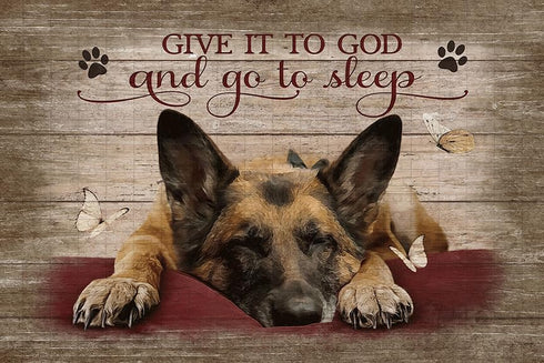 Wooden Jigsaw Puzzle - The German Shepherd is Sleeping, 1000 Pieces for Adults and Kids Fun Entertainment