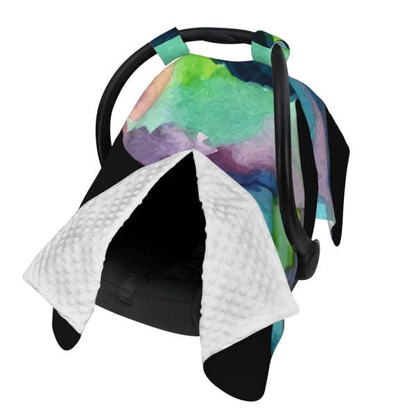 Zhbvncp Hummingbird Watercolor Baby Car Seat Cover & Breastfeeding Nursing Cover - Breathable