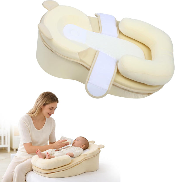 Baby Feeding Pillow, Anti Overflow Feeding Pillow for Reducing Spit-Up, Safety Nursing