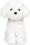 White Toy Poodle Stuffed Animal Dog, Plush Toy for Kids and Babies, Perfect Birthday & Easter Gift, 12.6"