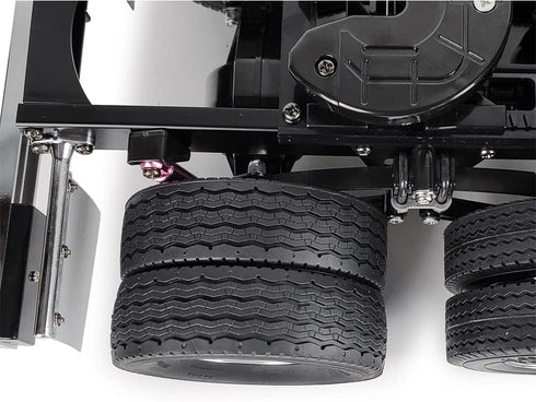 2PCS RC Rubber Tires 83.5mm Soft Rubber Mud Tyres for 1/14 Tamiya Truck Tractor Cargo RC Car