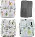 3 pcs Hook and Loop Fasteners Design Baby Reusable Cloth Diapers with