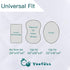 Yoofoss Waterproof Bassinet Mattress Pad Cover, 2 Pack, Baby Bassinet Mattress Protector for Boys and Girls, 32x16in