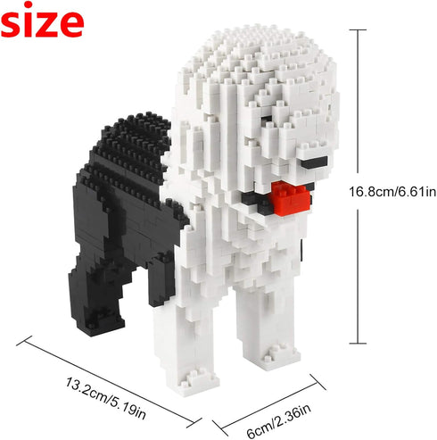 Larcele Micro Dog Building Blocks, Pet Mini Building Toy Bricks, 950 Pieces, KLJM-02