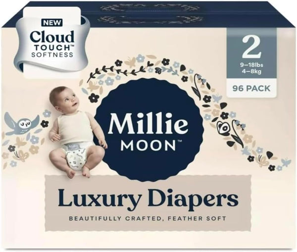 Generic Millie Moon Luxury Diapers - (Size - 2 and Count - 96)
