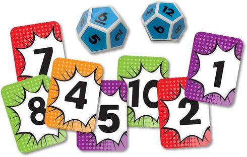 University Games Scholastic Math Match Travel Dice Game for 2 or More Players Ages 5 and Up