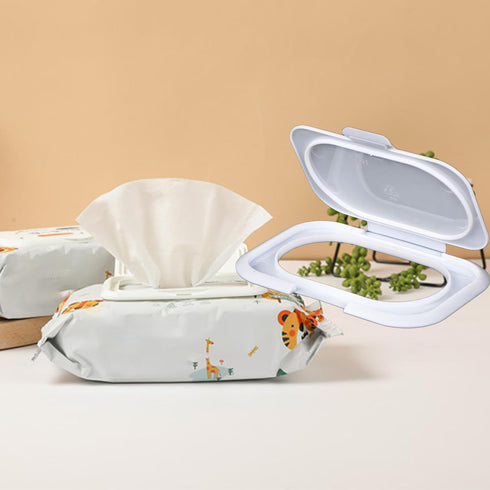 YTRUOYI 5 Pack Packs Countainer Wipe Holder Wipes Flip Lid Reusable Wipe Dispenser Cover Travel Wipes Case for Water