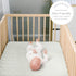 2 Pack, 100% 52" 28" GRSSDER Soft Muslin Crib Sheet Cotton Crib Sheets for Boys and Girls, Fit Standard Crib Mattresses
