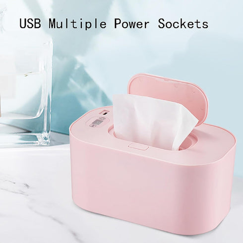 Generic Travel Wipe Warmer USB Thermostat Portable Wipes Heater Temperature Adjustment Wet Tissue Dispenser Abs Warmer