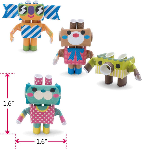 Sweets & Co. Photogenic Sisters - Japanese 3D Paper Puzzle DIY Robot Kit for Kids and Origami Kit for Adults