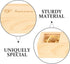 BESPORTBLE Lidded Wooden Pregnancy Test Keepsake Box with Slide Lid Decorative Newborn Announcement Container