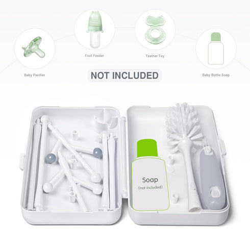 Termichy Travel Baby Bottle Drying Rack, Compact Size with Large Capacity for Working Mom, Visit Families, Friends