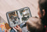 ABCKEY My Family And Friends Baby Photo Album, Sunflower Baby-safe Mirror, Holds 18 Photos, Colourful