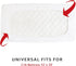 Waterproof Crib Mattress Protector, Cotton Fabric Toddler Mattress Sheets, Crib Sheets for Boys and Girls