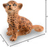 Toymany 7PCS Jaguars Figurines with Jaguars Cub and Tree Trunk, Realistic Jungle Animals Family Playset