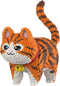 HONLANCH Animal Orange Striped Bell Cat Micro Building Blocks Set8000PCS Gift for
