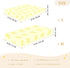 miaozhen 1 Pack 52x28 Cotton Baby Crib Sheets Soft Comfy Ghothic Pegasus Pastel Yellow Boy Girl Crib Sheet for Nursery