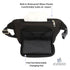 Pack Suessie Fanny Diaper Bag - with Baby Changing Pad & Waterproof Wipes Pocket - Stroller Organizer Black