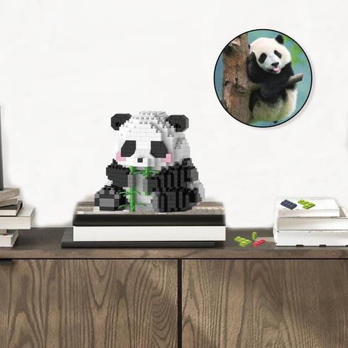 Mini Building Blocks - Bamboo Panda, Micro Blocks Panda Toy for Kids 6-10+, Mini Blocks Building Sets for Adults