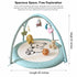 LULLABY COTTON 100% 6 Tummy Baby Play Gym Mat & Activity Mat - Cotton Soft Playmat with Detachable Toys for Time