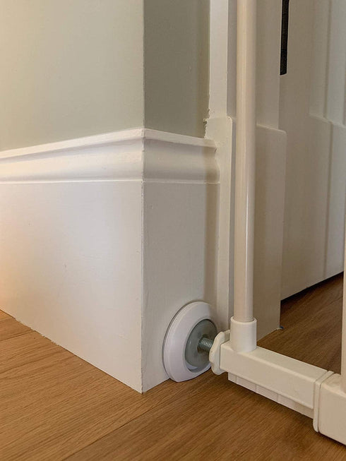Wall Saver for Baby Gate Damage - 4 Mini Flat Bottom Wall Savers - Makes Safety Gates More Secure for Childproofing