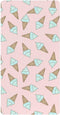 Jynexis Ice Cream Pink Print Baby Crib Sheets, Cotton Fitted Crib Sheet, Soft