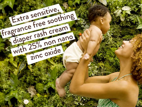 25% Babo Botanicals Sensitive Baby Fragrance-Free Diaper Cream - Natural Zinc Oxide - Calendula, Shea & Cocoa Butter