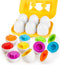 HANSGO 6PCS Matching Egg Shape Sorter Toy for Toddlers 1-3, Educational Toy for Kids, Baby Easter Toy Eggs