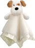 Soft Dog Security Blanket Lovey with Satin Backing for Toddler Infant Newborn Boys & Girls, Unisex Puppy Snuggle Toy,