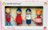 3+ Tender Leaf Toys - Doll Family - Cute Wooden Flexible Doll Family for Kid's Dollhouse, Four Pcs of Multicultural