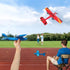 HAWK'S WORK 2 Channel RC Airplane, Ready to Fly 2.4GHz Remote Control Glider for Kids & Beginners (Red)