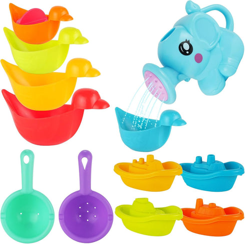 BeneFine Baby Bath Toys for Kids,12 PCS Mold Free Bath Toys for Toddlers