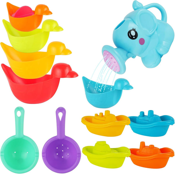 BeneFine Baby Bath Toys for Kids,12 PCS Mold Free Bath Toys for Toddlers