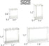ZHX 72PCS Clear Transparent Window House Building Brick Toy - Classic Flat Plates Pieces Compatible with Major Brands