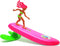 Surfer Dudes Classics Wave Powered Mini-Surfer and Surfboard Toy - Bali Bobbi