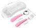 VANRA 2 Pieces Toddler Fork and Spoon Set with Travel Case 18/8 Stainless Steel Toddler Utensils Kids Silverware Children Flatware Child Cutlery Set for School Lunch Box (Pink) by VANRA