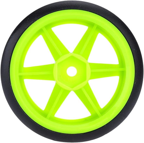 GoolRC 4PCS/Set Hard Tyre Replacement for 1/10 Drift Car, Compatible with Traxxas HSP Tamiya HPI Kyosho (Green)
