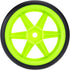 GoolRC 4PCS/Set Hard Tyre Replacement for 1/10 Drift Car, Compatible with Traxxas HSP Tamiya HPI Kyosho (Green)