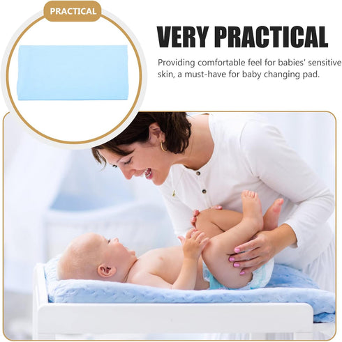 BESTonZON Removable Bedspread Changing Pad Cover Cotton Diaper Changing Pad Cover for Diaper Bench Crib Bassinet