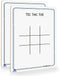 SCRIBBLEDO Tic Tac Toe Game Dry Erase Board 9x6 Inch Double-Sided Whiteboard