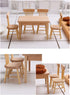 Z MAYABBO Wooden Dollhouse Furniture of Table & Chair, Miniature Dollhouse Accessories of Dining Room - 1/12 Scale