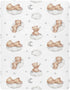 52 28 9In, Vvfelixl Crib Sheets for Boys & Girls, Teddy Bears Clouds Pattern, Neutral, Mini Crib Mattress Sheets