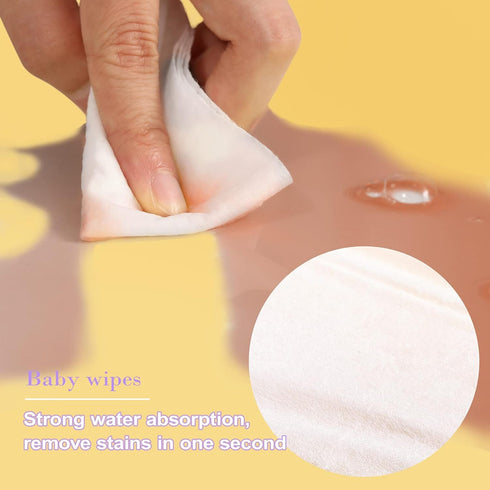180 Count 7.4 7.2 Inch, HAPPY BUM - Saline Baby Wipes, Unscented, x Moist and Refreshing, Multi-Purpose Use, Ideal