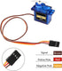 8-Pack SG90 9G Mini Servo Motor Kit for RC Projects - Versatile Control for Robots and Vehicles