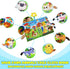 BOLZRA 1-3, 12-18 Musical Red Barn Farm Animal Toys with Tails Baby Book, Educational Preschool Farm Animals Finger