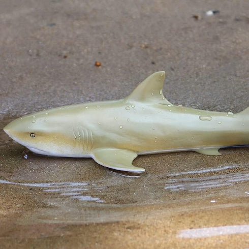 Gemini&Genius Marine Animal World Toy Lemon Shark Ocean Shark Action Figure - Great White Shark Soft Rubber Toys for