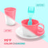 CUTE STONE Color Changing Play Kitchen Sink Toys, Electric Dishwasher with Running Water, Pretend Play